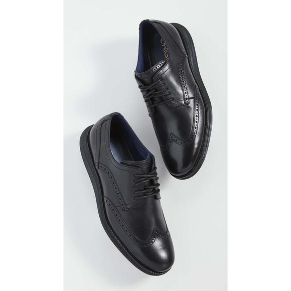 COLE HAAN MEN\'S W-WIDTH OXFORD, BLACK/BLACK, 10